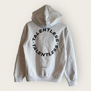 NWOT | Talentless | Circle Logo Pullover Hoodie | White/Black | Medium
